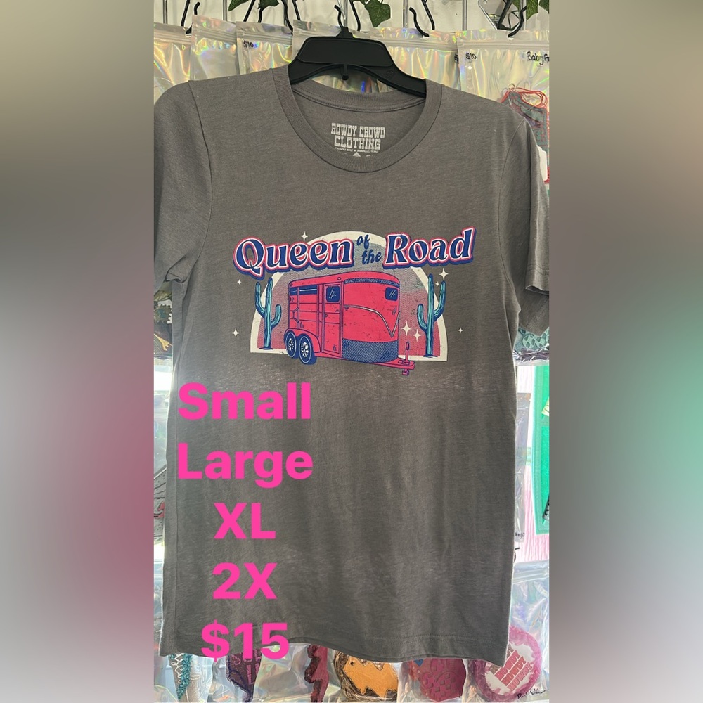Gray and Pink Short Sleeve Tee Casual Top